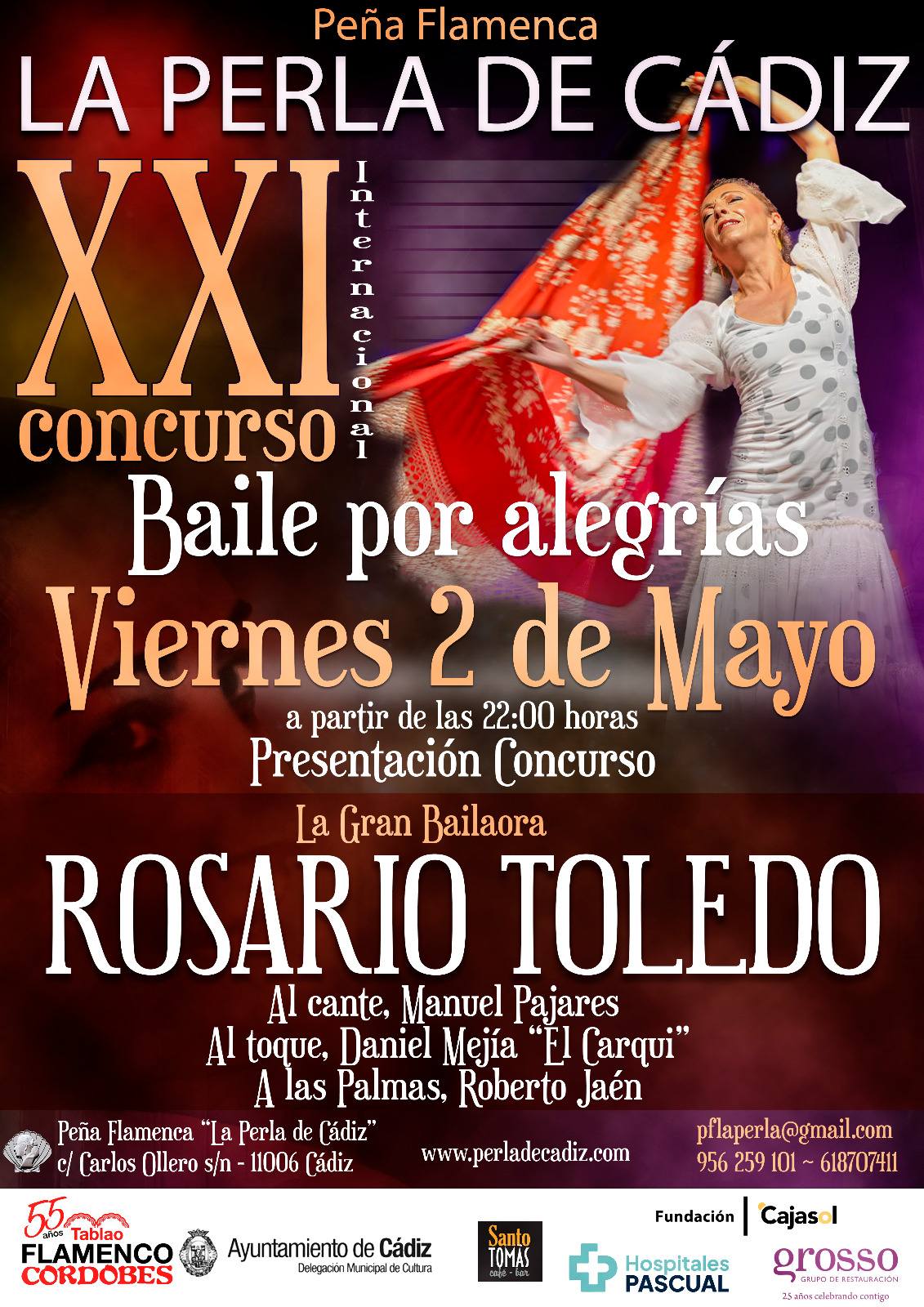  Presentación del XXI CONCURSO INTERNACIONAL DE BAILE POR ALEGRÍAS