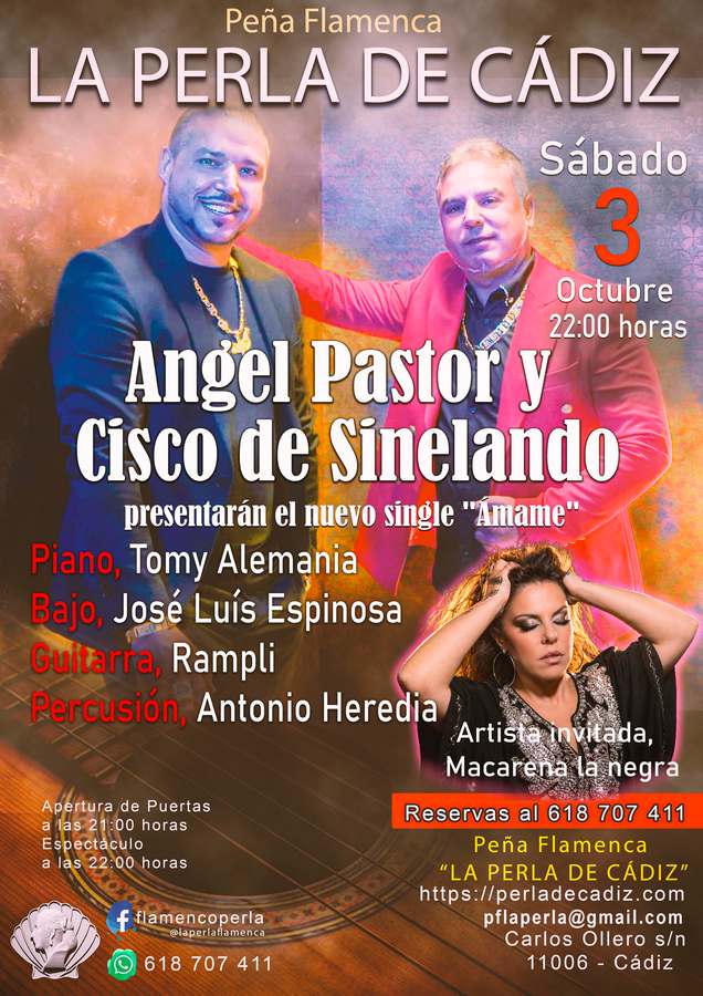 Sábado 3 de Octubre, Angel Pastor y Cisco de Sinelando